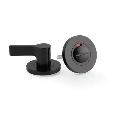 Click Here To Enlarge This Photo Of AW799BL - Alexander & Wilks Disabled Thumbturn and Emergency Release with Indicator on 50mm x 6mm Rose - Black