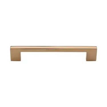 Click Here To Enlarge This Photo Of C0337 160-ULB Heritage Brass Cabinet Pull Metro Design 160mm CTC Unlacquered Brass Finish