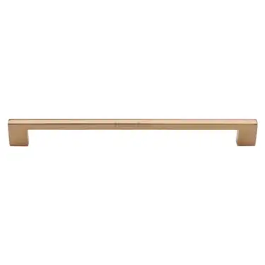 Click Here To Enlarge This Photo Of C0337 256-ULB Heritage Brass Cabinet Pull Metro Design 256mm CTC Unlacquered Brass Finish