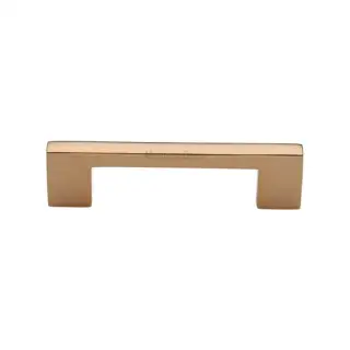 C0337 96-ULB Heritage Brass Cabinet Pull Metro Design 96mm CTC Unlacquered Brass Finish