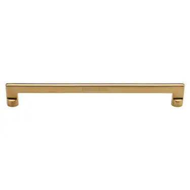 Click Here To Enlarge This Photo Of C0345 256-ULB Heritage Brass Cabinet Pull Apollo Design 256mm CTC Unlacquered Brass Finish