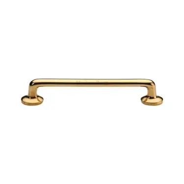 Click Here To Enlarge This Photo Of C0376 152-ULB Heritage Cabinet Pull Traditional Design 152mm CTC Unlacquered Brass Finish