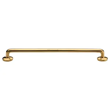 Click Here To Enlarge This Photo Of C0376 256-ULB Heritage Brass Cabinet Pull Traditional Design 256mm CTC Unlacquered Brass Finish