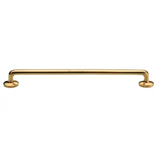 C0376 256-ULB Heritage Brass Cabinet Pull Traditional Design 256mm CTC Unlacquered Brass Finish