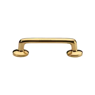C0376 96-ULB Heritage Brass Cabinet Pull Traditional Design 96mm CTC Unlacquered Brass Finish