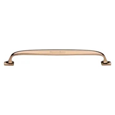 Click Here To Enlarge This Photo Of C7213 203-ULB Heritage Brass Cabinet Pull Durham Design 203mm CTC Unlacquered Brass Finish