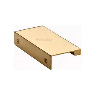EPTR100-44-ULB Heritage Brass EPTR Edge Pull Cabinet Handle 100mm Unlacquered Brass finish