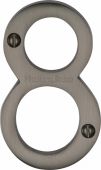 C1560 8-MB Heritage Brass Numeral 8 Face Fix 76mm &lpar;3"&rpar; Matt Bronze Finish