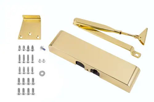 Click Here To Enlarge This Photo Of Eclipse 28836 83 Series Adjustable Size 2-4 Overhead Door Closer - Polished Brass