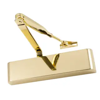 Eclipse 28836 83 Series Adjustable Size 2-4 Overhead Door Closer - Polished Brass