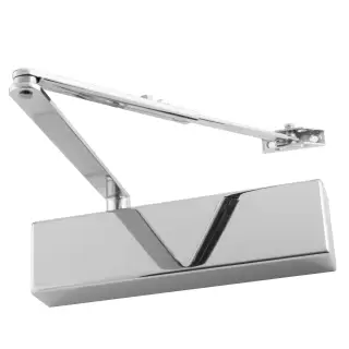 Eclipse 28902 101 Series Adjustable Size 3-6 Overhead Door Closer with Backcheck - Polished Chrome