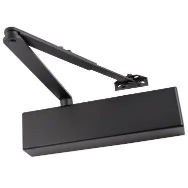 Click Here To Enlarge This Photo Of Eclipse 28904 101 Series Adjustable Size 3-6 Overhead Door Closer with Backcheck - Matt Black