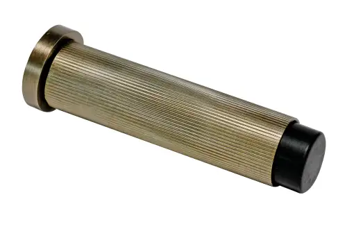Click Here To Enlarge This Photo Of Eclipse 63755 76mm Linear Knurled Door Stop - Matt Antique Brass