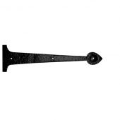 FF86 - Zoo Hardware Foxcote Foundries 15" &lpar;381mm&rpar; Hinge Fronts - Black Antique &lpar;to be used in conjunction with ordinary hinges&rpar;