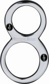 C1560 8-PC Heritage Brass Numeral 8 Face Fix 76mm &lpar;3"&rpar; Polished Chrome Finish