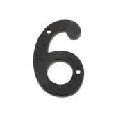 FFN06 - Zoo Hardware Foxcote Foundries 102mm Numeral - No&period; 6 & 9 - Black Antique