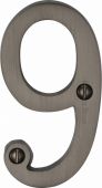 C1560 9-MB Heritage Brass Numeral 9 Face Fix 76mm &lpar;3"&rpar; Matt Bronze Finish