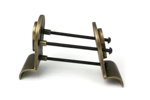 Click Here To Enlarge This Photo Of 52164 From The Anvil Burnished Brass 50mm Euro Door Pull &lpar;Back to Back fixings&rpar;