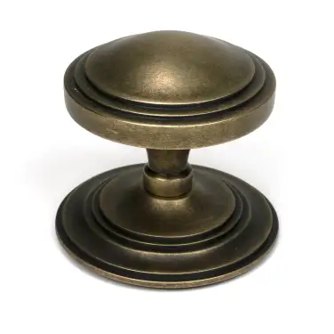 Click Here To Enlarge This Photo Of 52160 From The Anvil Burnished Brass Art Deco Centre Door Knob