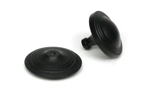 Click Here To Enlarge This Photo Of 52533 From The Anvil Matt Black Art Deco Centre Door Knob