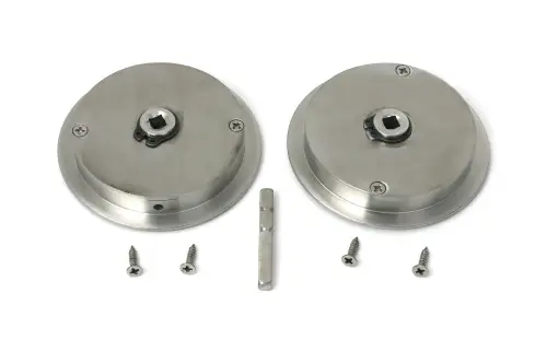 Click Here To Enlarge This Photo Of 52516 From The Anvil Satin Marine SS &lpar;316&rpar; 75mm Art Deco Round Pull - Privacy Set