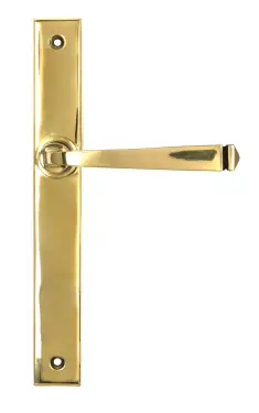 Click Here To Enlarge This Photo Of 52543 From The Anvil Polished Brass Avon Slimline Lever Espag&period; Latch Set
