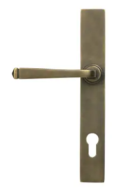 Click Here To Enlarge This Photo Of 52428 From The Anvil Burnished Brass Avon Slimline Lever Espag&period; Lock Set
