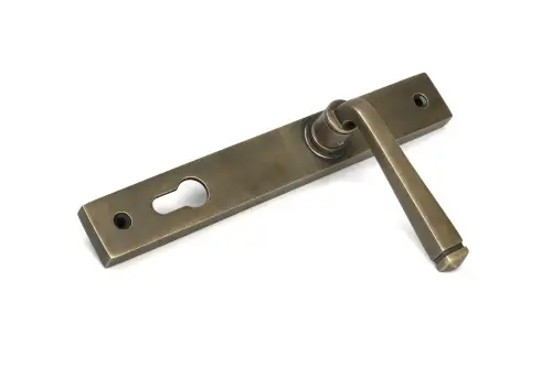 Click Here To Enlarge This Photo Of 52428 From The Anvil Burnished Brass Avon Slimline Lever Espag&period; Lock Set