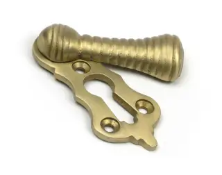 52454 From The Anvil Satin Brass Beehive Escutcheon