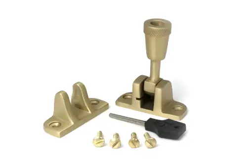 Click Here To Enlarge This Photo Of 52345 From The Anvil Satin Brass Brompton Brighton Fastener &lpar;Radiused&rpar;