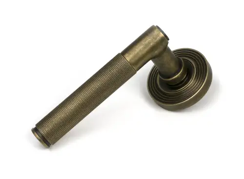Click Here To Enlarge This Photo Of 52638 From The Anvil Burnished Brass Brompton Lever on Rose Set &lpar;Beehive&rpar; - Unsprung