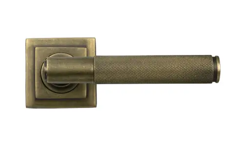 Click Here To Enlarge This Photo Of 52639 From The Anvil Burnished Brass Brompton Lever on Rose Set &lpar;Square&rpar; - Unsprung