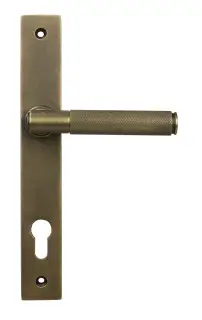 52415 From The Anvil Burnished Brass Brompton Slimline Lever Espag&period; Lock Set