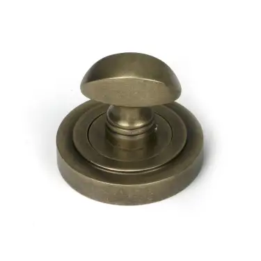 Click Here To Enlarge This Photo Of 52465 From The Anvil Burnished Brass Round Thumbturn Set &lpar;Art Deco&rpar;