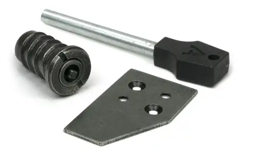 Click Here To Enlarge This Photo Of 52473 From The Anvil Pewter Flush Sash Stop with Key