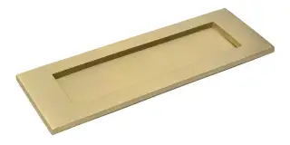 52413 From The Anvil Satin Brass Large Letter Plate