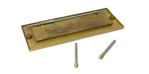 Click Here To Enlarge This Photo Of 52410 From The Anvil Satin Brass Small Letter Plate Cover