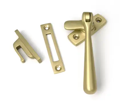 Click Here To Enlarge This Photo Of 52314 From The Anvil Satin Brass Locking Newbury Fastener