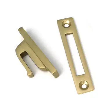 Click Here To Enlarge This Photo Of 52314 From The Anvil Satin Brass Locking Newbury Fastener