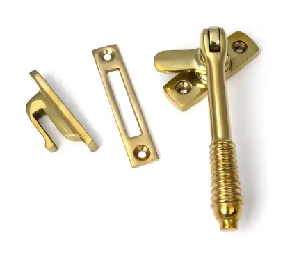 Click Here To Enlarge This Photo Of 52317 From The Anvil Polished Brass Locking Reeded Fastener