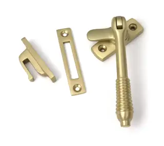 52319 From The Anvil Satin Brass Locking Reeded Fastener