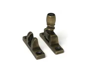 52352 From The Anvil Burnished Brass Mushroom Brighton Fastener - Narrow &lpar;Square&rpar;