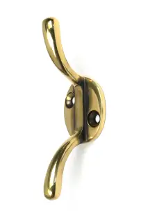 52248 From The Anvil Aged Brass Newbury Cleat Hook