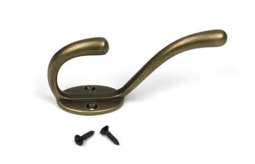 Click Here To Enlarge This Photo Of 52224 From The Anvil Burnished Brass Newbury Hat & Coat Hook