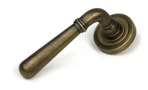Click Here To Enlarge This Photo Of 52641 From The Anvil Burnished Brass Newbury Lever on Rose Set &lpar;Art Deco&rpar; - Unsprung