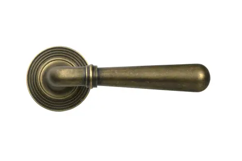 Click Here To Enlarge This Photo Of 52642 From The Anvil Burnished Brass Newbury Lever on Rose Set &lpar;Beehive&rpar; - Unsprung
