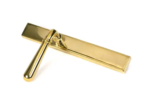 Click Here To Enlarge This Photo Of 52420 From The Anvil Polished Brass Newbury Slimline Lever Espag&period; Latch Set