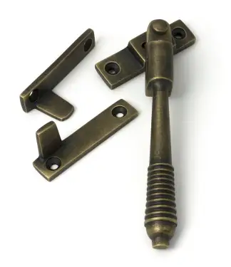 Click Here To Enlarge This Photo Of 52321 From The Anvil Burnished Brass Night-Vent Locking Reeded Fastener