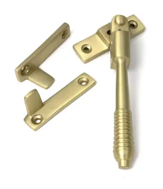 Click Here To Enlarge This Photo Of 52322 From The Anvil Satin Brass Night-Vent Locking Reeded Fastener