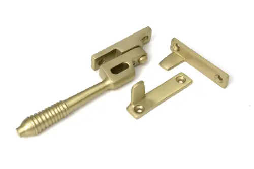 Click Here To Enlarge This Photo Of 52322 From The Anvil Satin Brass Night-Vent Locking Reeded Fastener
